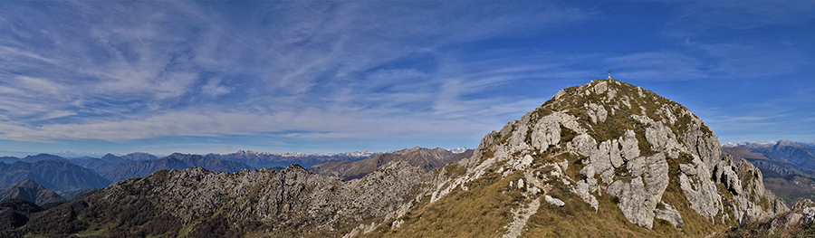 Salendo in Cima Alben (2019 m) dal versante sud sul sent. 530 